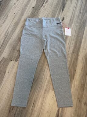 NWT Juicy Couture Sport Light Grey Heather Leggings Women's Size XL